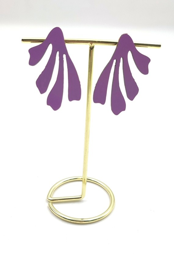 Pendientes Madera Corales