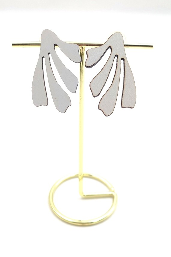 Pendientes Madera Corales