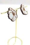 Pendientes Madera Flor