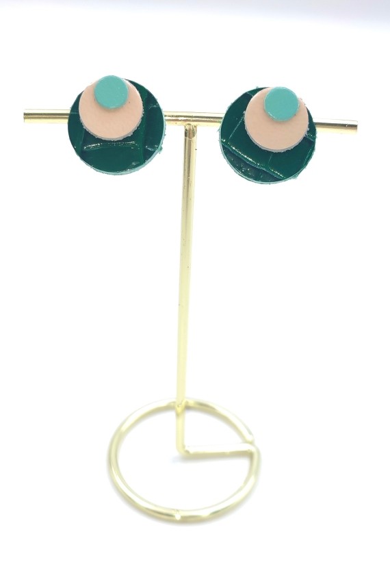 Pendientes Cuero Luna llena Pendientes Cuero Luna llena