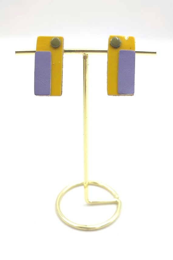 Pendientes Cuero Rectángulo Lisos Pendientes Cuero Rectángulo Lisos