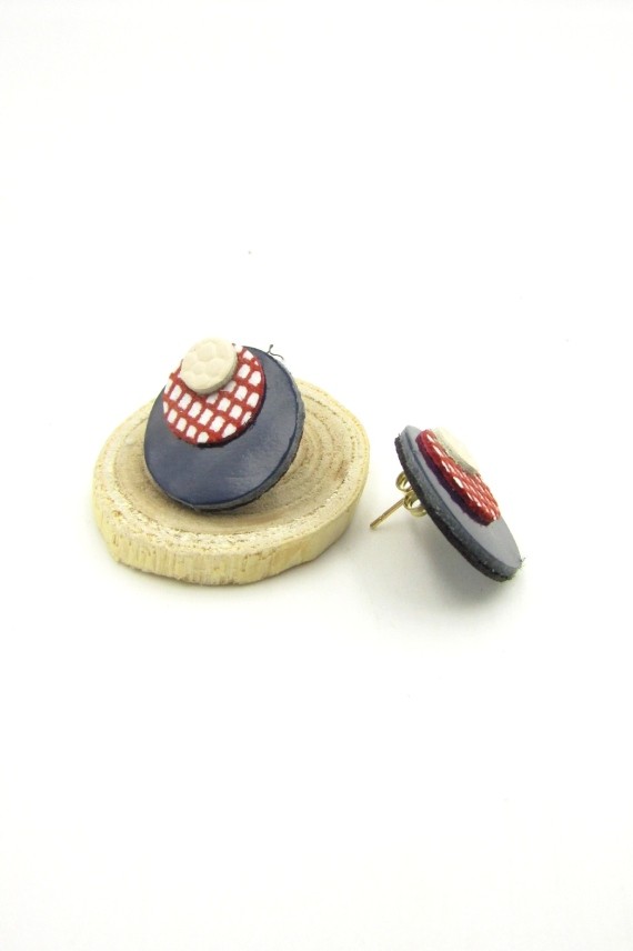 Pendientes Cuero Luna llena Animal print Pendientes Cuero Luna llena Animal print