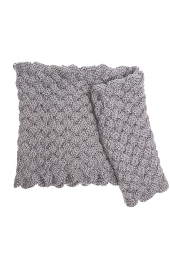 Cuello Doble vuelta Punto Entrecuzado