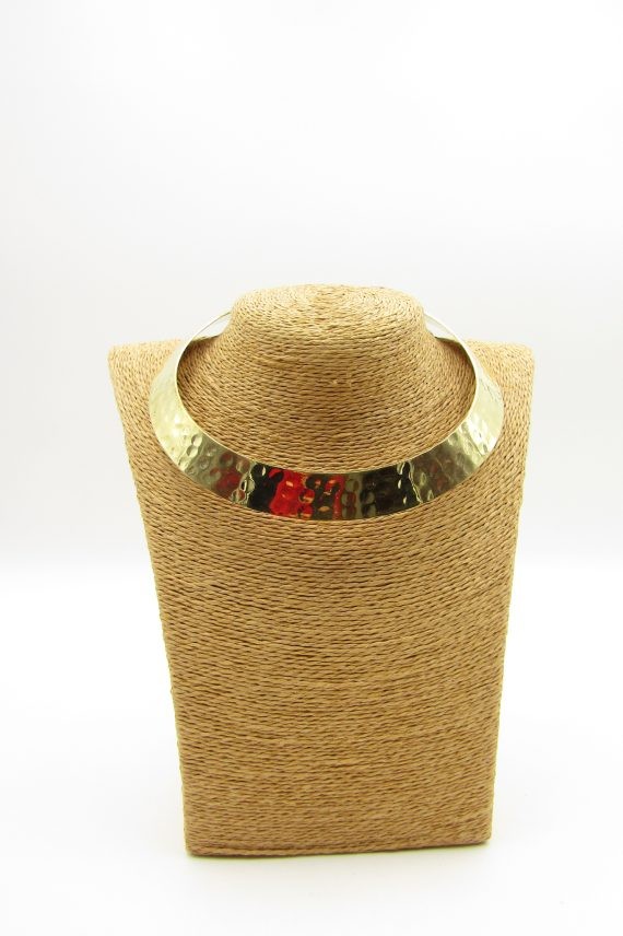 Choker latón Rígido Rugoso