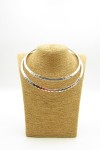 Choker Doble latón Rígido Rugoso