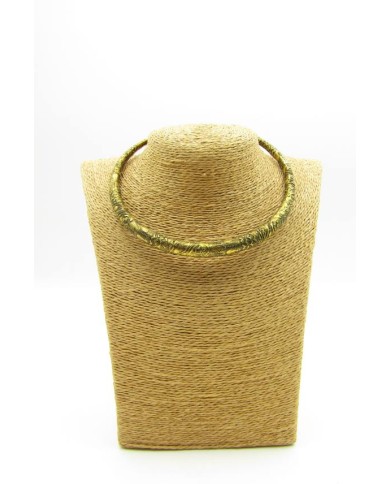 Choker latón Oro Viejo labrado