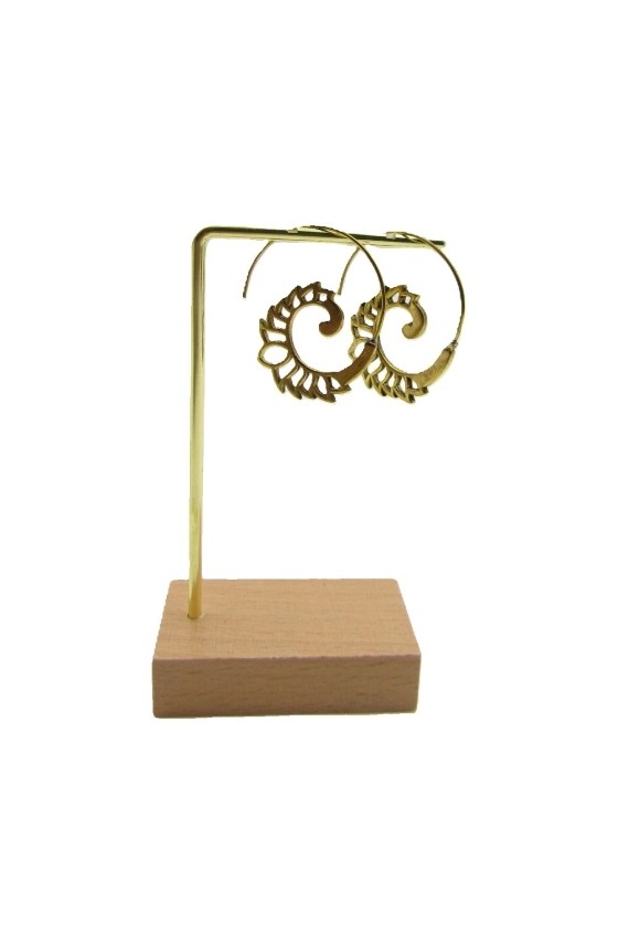 Pendientes Espiral Flor de loto Pendientes Espiral Flor de loto