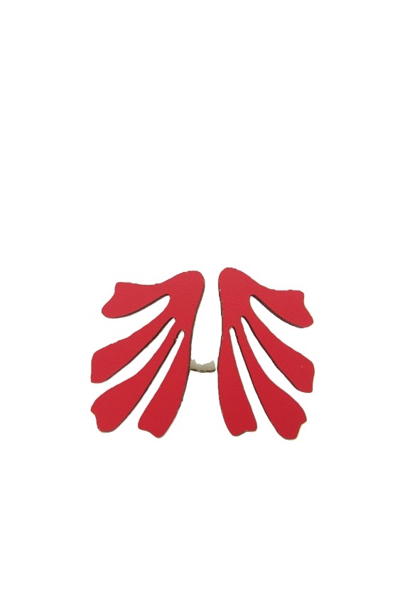 Pendientes Madera Corales