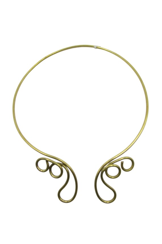 Choker latón Rígido Ondulado