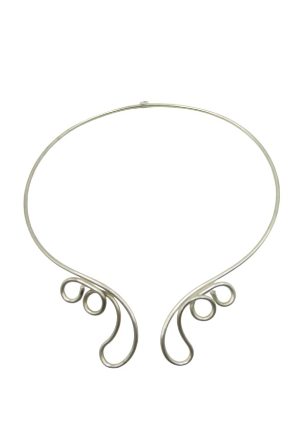 Choker latón Rígido Ondulado