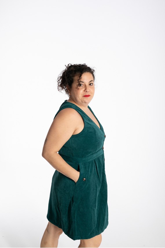 Vestido pana aterciopelado Marilyn