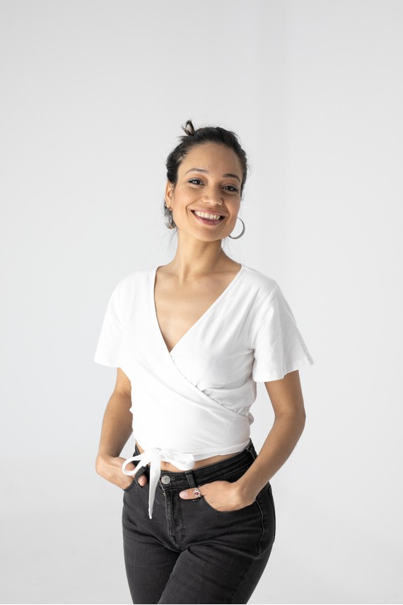 Camiseta mangas Cortas Cruzada