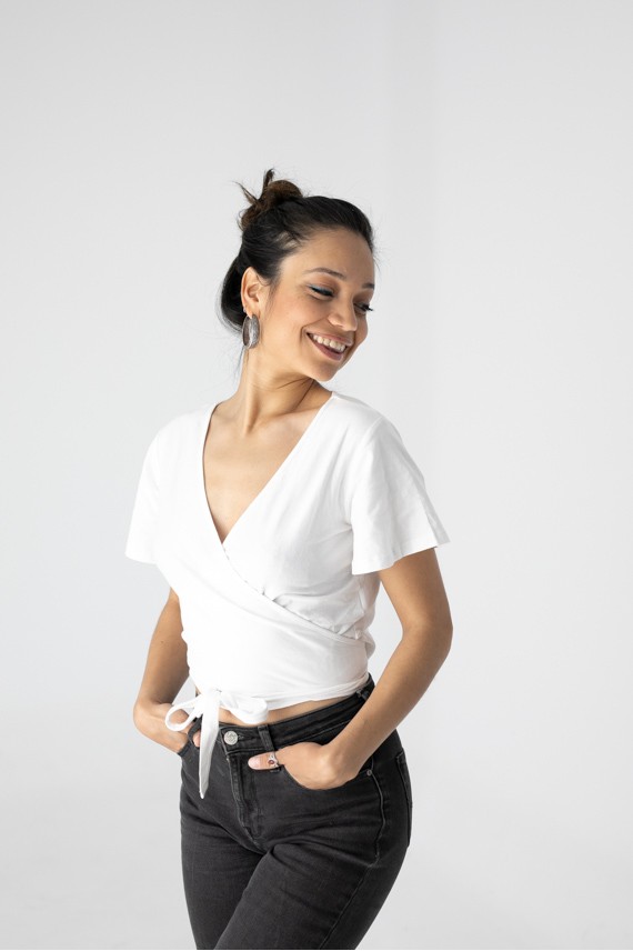 Camiseta mangas Cortas Cruzada