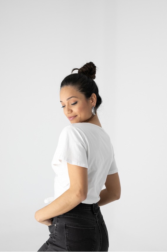 Camiseta mangas Cortas Cruzada