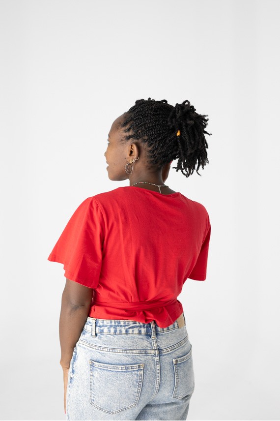 Camiseta mangas Cortas Cruzada