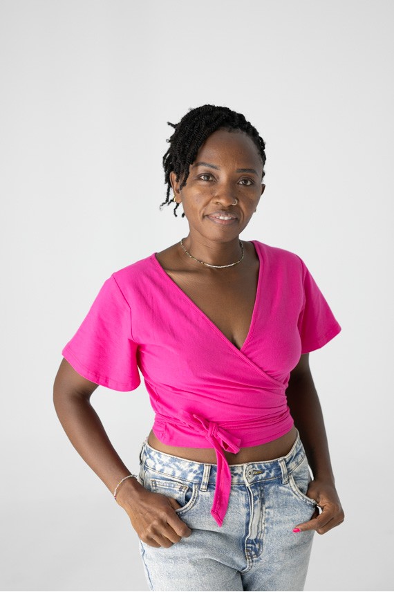 Camiseta mangas Cortas Cruzada