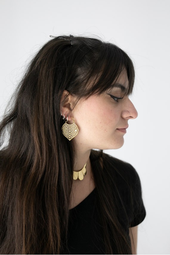 Pendientes pétalos griegos Pendientes pétalos griegos