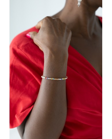 Pulsera plata Paraiso piedras Pulsera plata Paraiso piedras