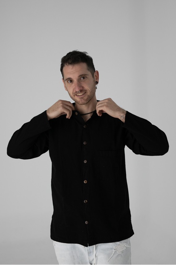 Camisa Bruchiamo Algodón Manga Larga