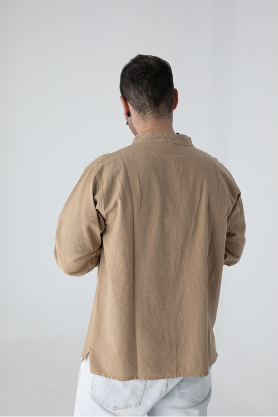 Camisa Bruchiamo Algodón Manga Larga