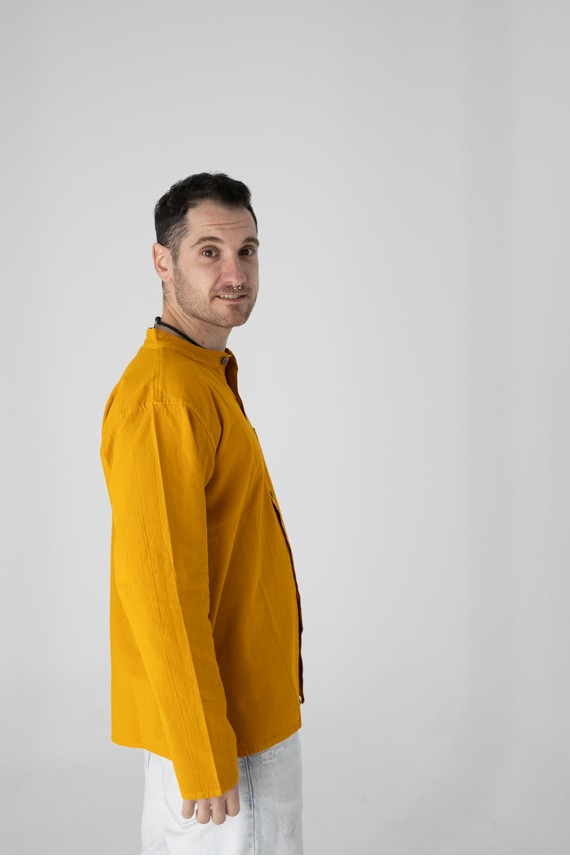 Camisa Bruchiamo Algodón Manga Larga