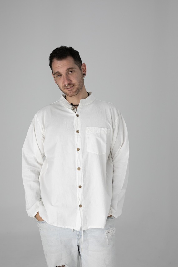 Camisa Bruchiamo Algodón Manga Larga