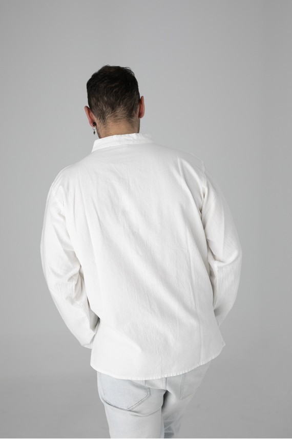 Camisa Bruchiamo Algodón Manga Larga