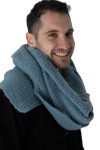 Bufanda Normandía lisa azul