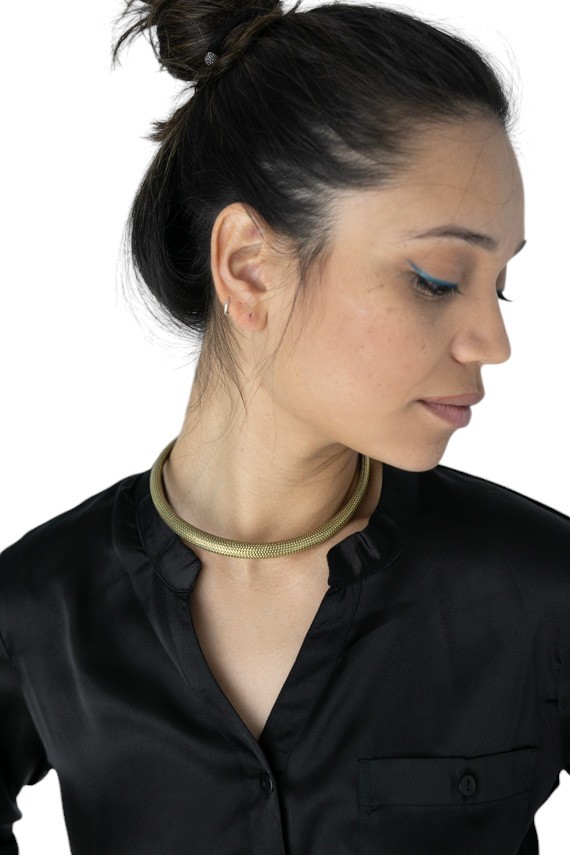 Choker latón Oro Viejo