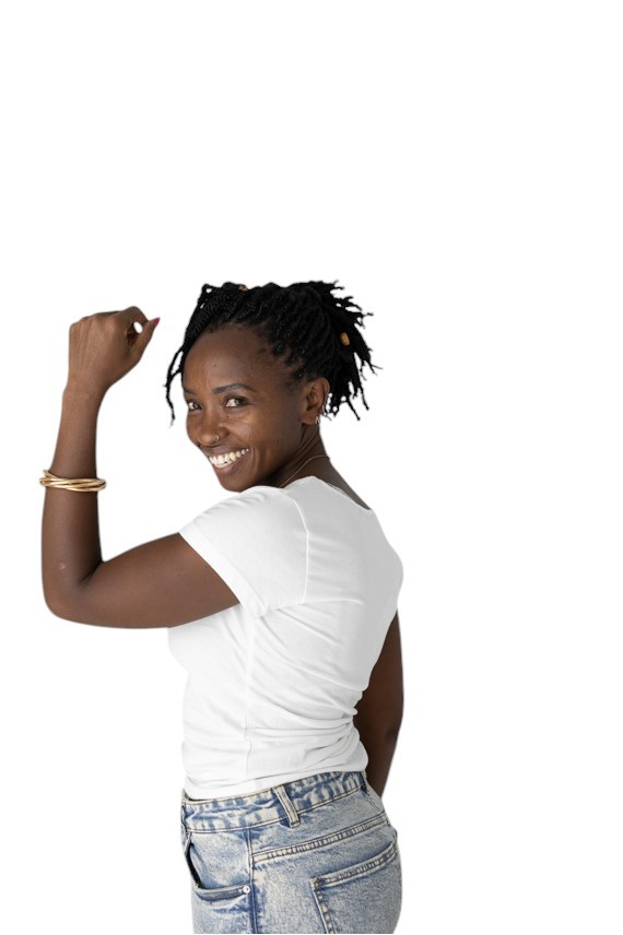 Camiseta de algodón suave con escote en V Samarkanda