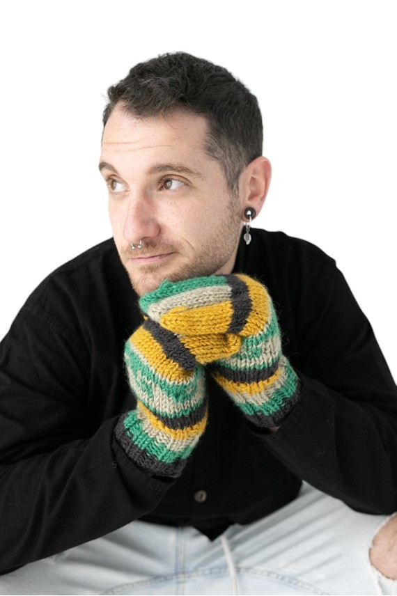 Guantes Lana y polar Vintage