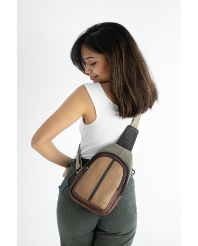 Bolso Bandolera Chloe marrón by Soruka