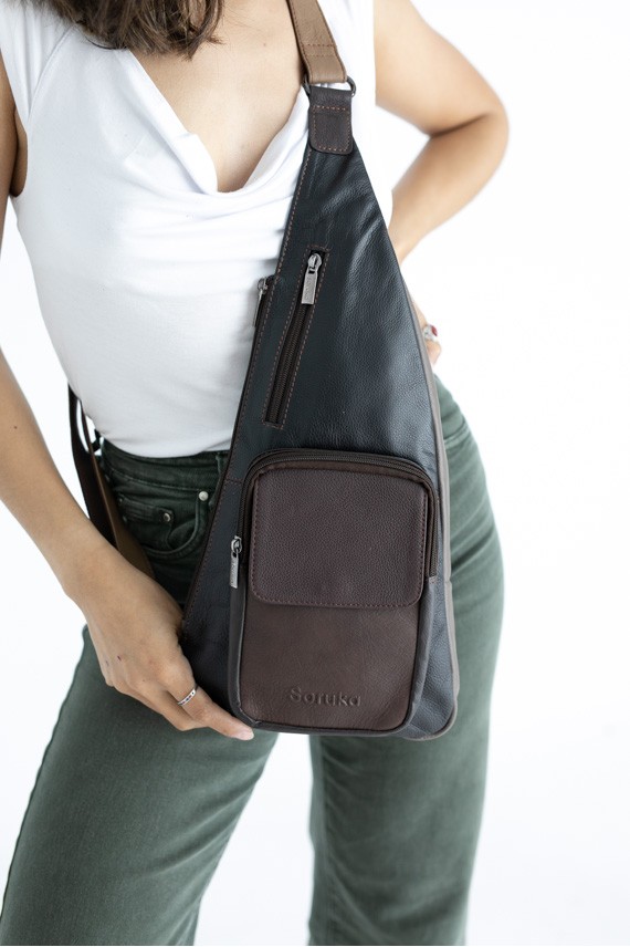 Bolso Bandolera Albert Sling Marrón by Soruka Bolso Bandolera Albert Sling Marrón by Soruka