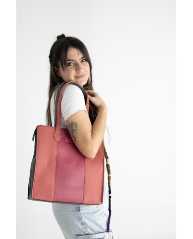 Bolso Giselle Shoulder Reversible by Soruka Azul & Rosa Palo