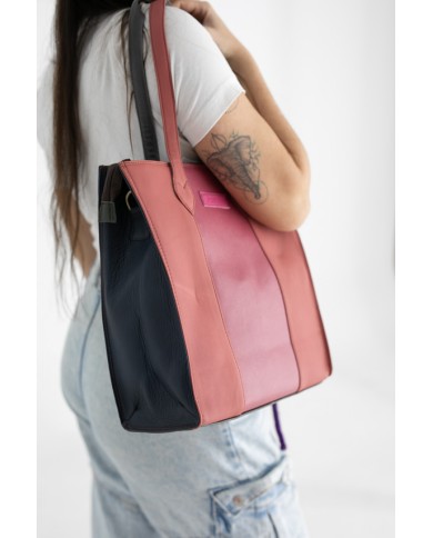 Bolso Giselle Shoulder Reversible by Soruka Azul & Rosa Palo