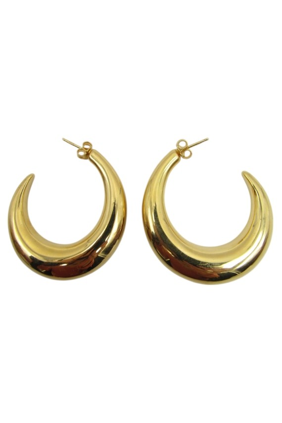 Aros plata lisos Jhoom dorados Aros plata lisos Jhoom dorados