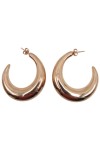 Aros plata Rosa lisos Jhoom Aros plata Rosa lisos Jhoom