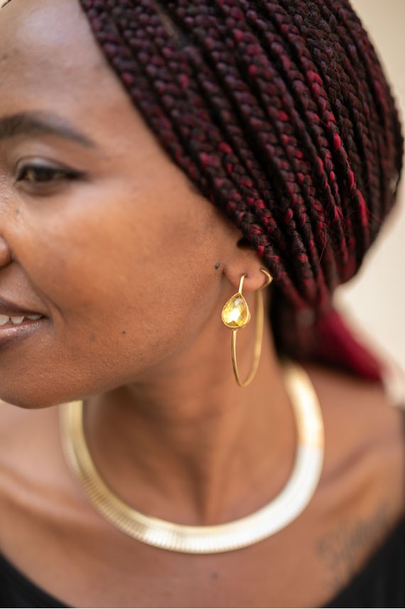 Gargantilla Plata Dorada Chanel