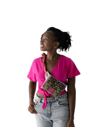 Riñonera Alexis Print Leopardo Rosa by Soruka Riñonera Alexis Print Leopardo Rosa by Soruka