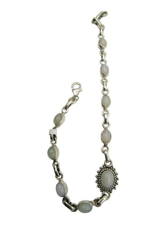 Pulsera Plata Neyla Piedra Luna