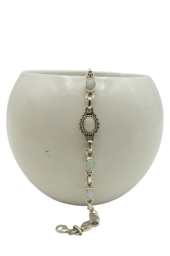 Pulsera Plata Neyla Piedra Luna