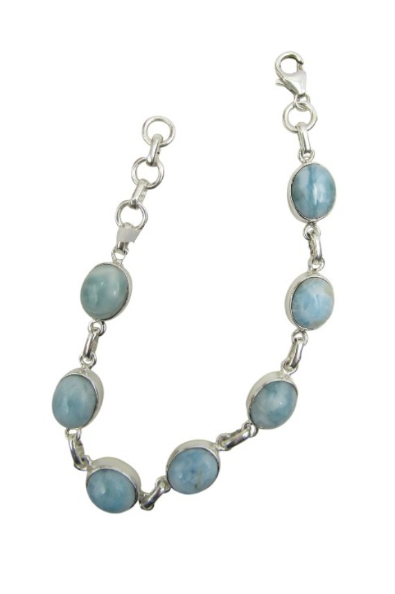Pulsera Plata Kaya Larimar