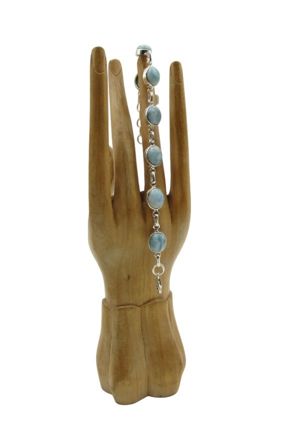 Pulsera Plata Kaya Larimar