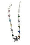 Pulsera Trébole Piedras Plata