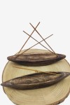 Tabla Quemador incienso Canoa Madera