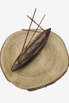 Tabla Quemador incienso Canoa Madera