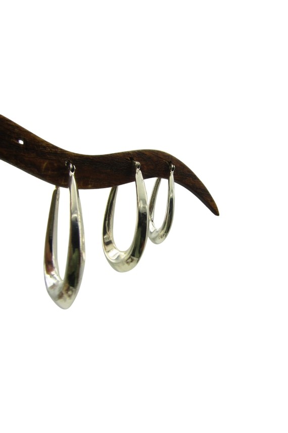 Aros Plata Lisos Gota gruesos Aros Plata Lisos Gota gruesos