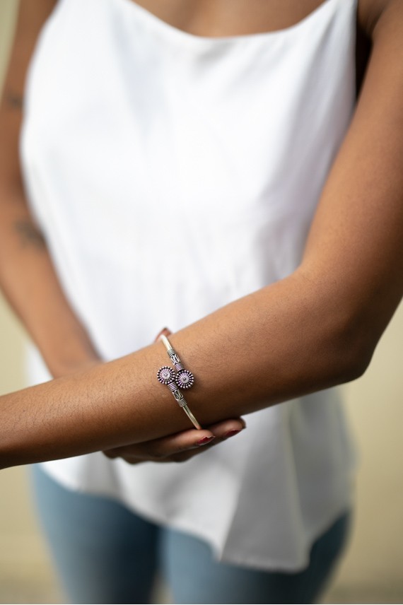 Pulsera Aro Mandala Plata de Ley