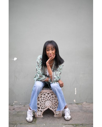 Kimono Seda Sari Noa India Gold