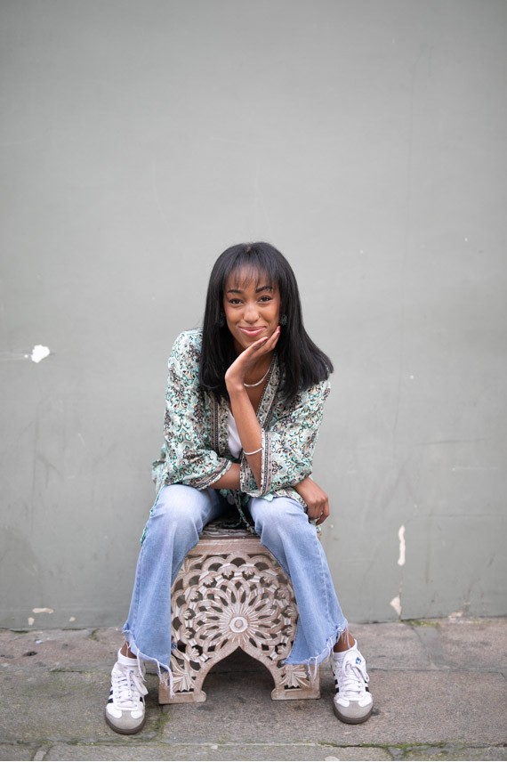 Kimono Seda Sari Noa India Gold